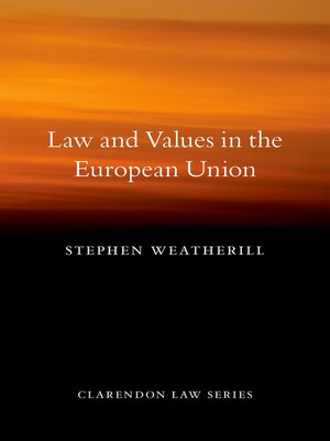 cover image of Law and Values in the European Union